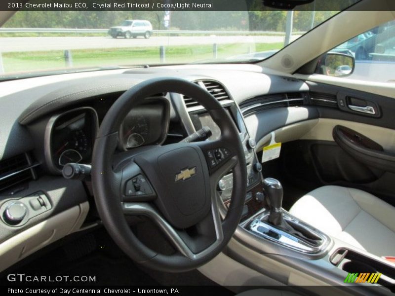 Crystal Red Tintcoat / Cocoa/Light Neutral 2013 Chevrolet Malibu ECO