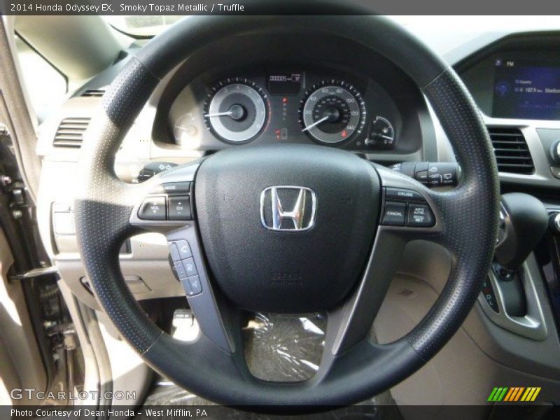 Smoky Topaz Metallic / Truffle 2014 Honda Odyssey EX