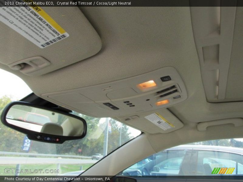 Crystal Red Tintcoat / Cocoa/Light Neutral 2013 Chevrolet Malibu ECO
