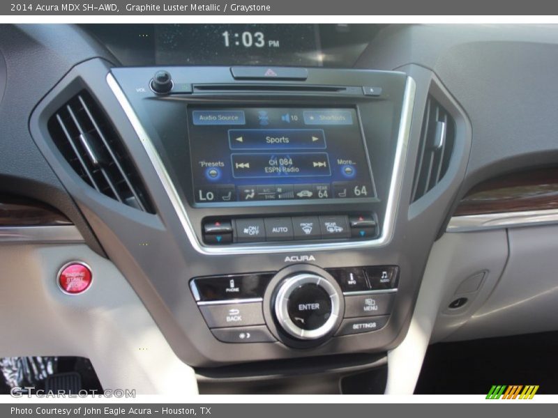 Graphite Luster Metallic / Graystone 2014 Acura MDX SH-AWD