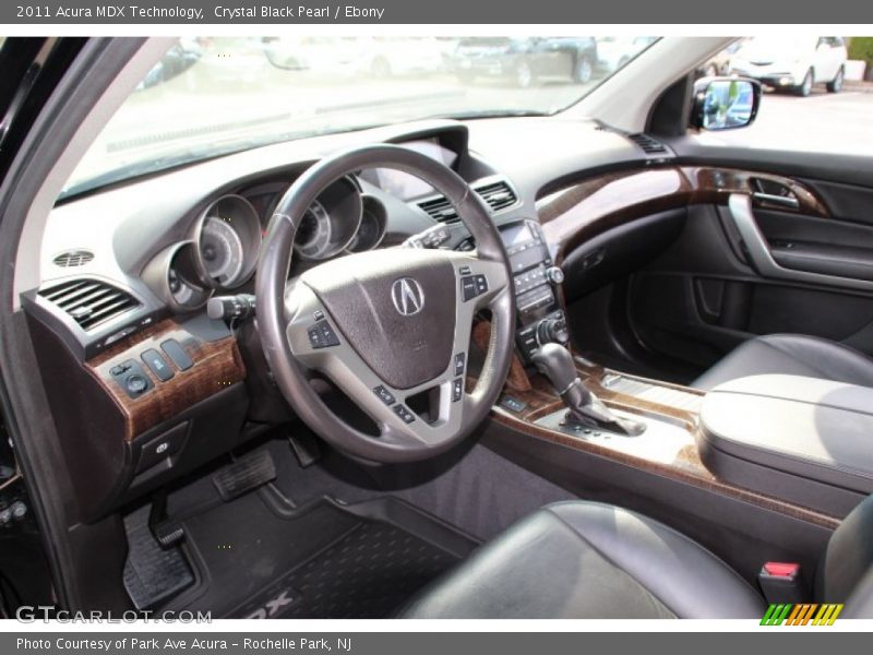 Crystal Black Pearl / Ebony 2011 Acura MDX Technology