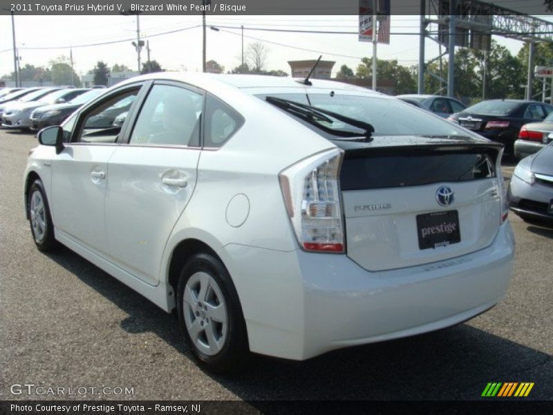 Blizzard White Pearl / Bisque 2011 Toyota Prius Hybrid V