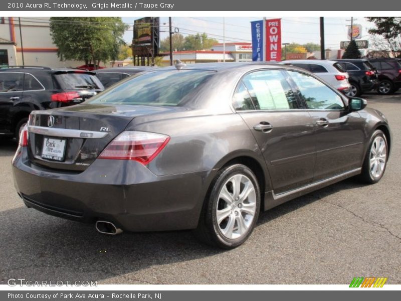 Grigio Metallic / Taupe Gray 2010 Acura RL Technology