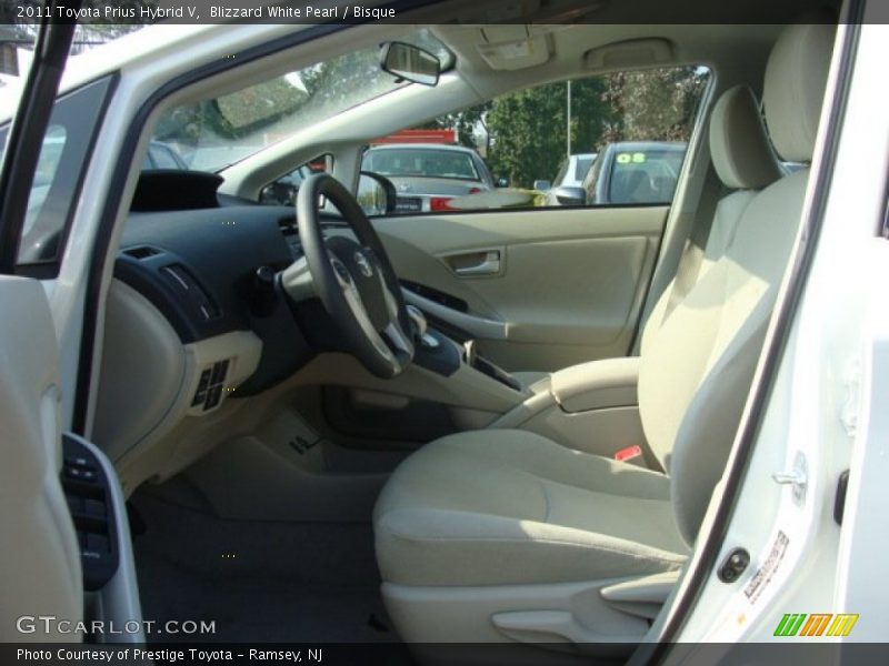 Blizzard White Pearl / Bisque 2011 Toyota Prius Hybrid V