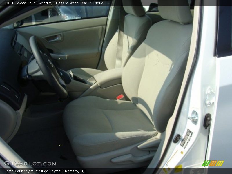 Blizzard White Pearl / Bisque 2011 Toyota Prius Hybrid V
