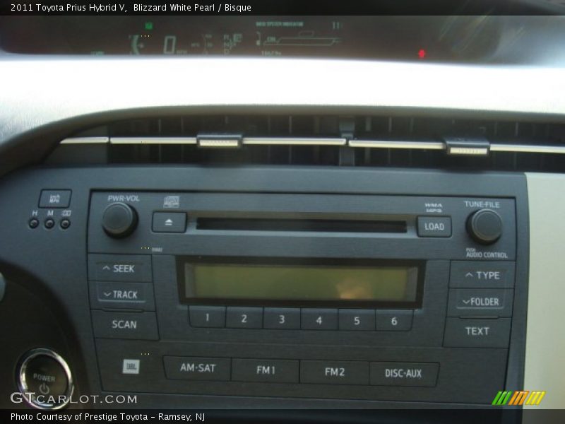 Blizzard White Pearl / Bisque 2011 Toyota Prius Hybrid V