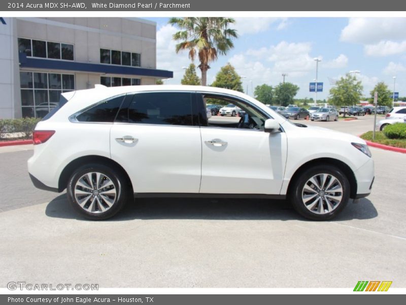 White Diamond Pearl / Parchment 2014 Acura MDX SH-AWD