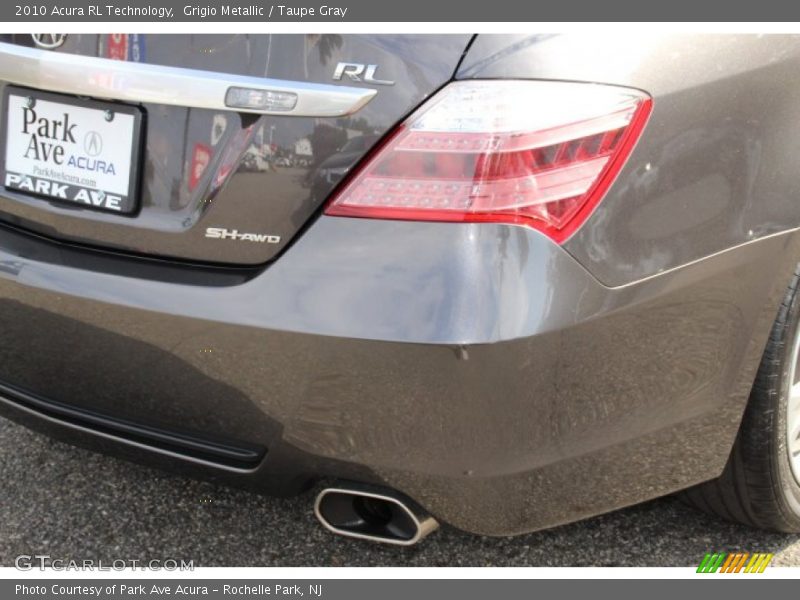Grigio Metallic / Taupe Gray 2010 Acura RL Technology
