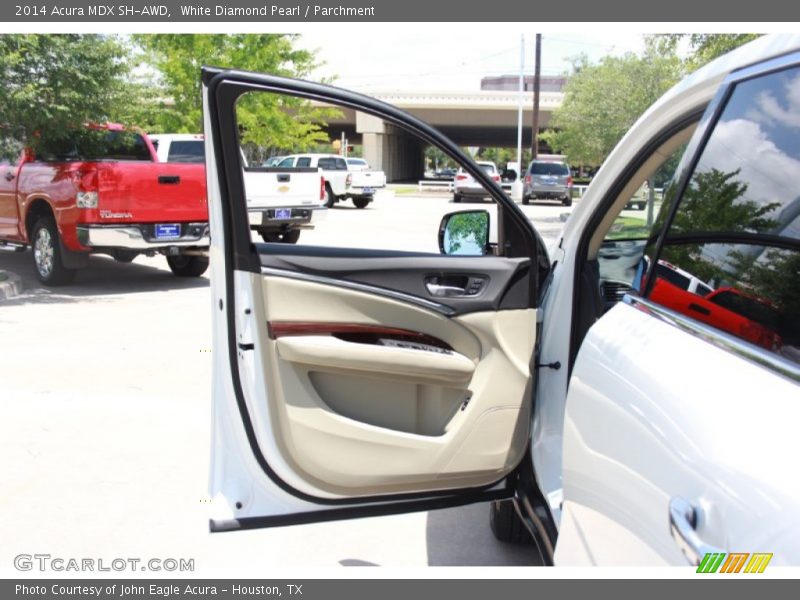 White Diamond Pearl / Parchment 2014 Acura MDX SH-AWD