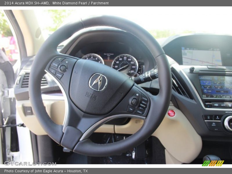 White Diamond Pearl / Parchment 2014 Acura MDX SH-AWD