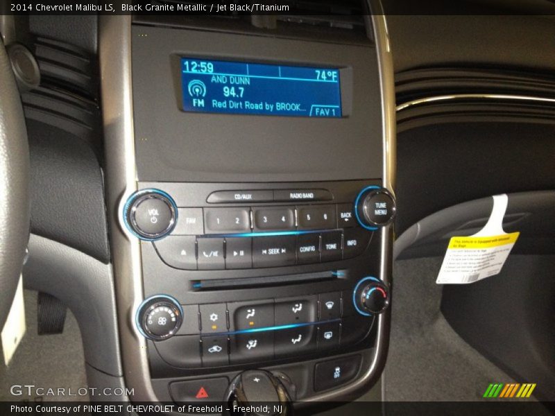 Black Granite Metallic / Jet Black/Titanium 2014 Chevrolet Malibu LS