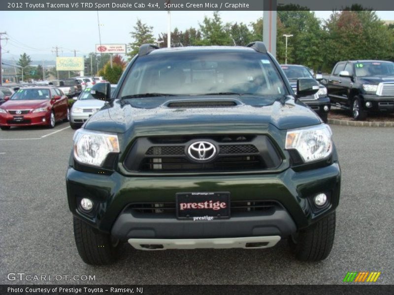 Spruce Green Mica / Graphite 2012 Toyota Tacoma V6 TRD Sport Double Cab 4x4