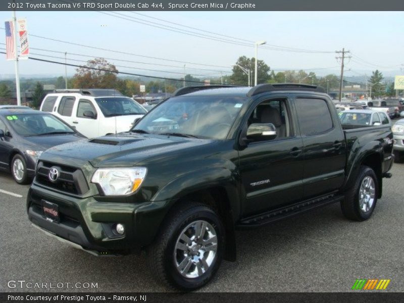 Spruce Green Mica / Graphite 2012 Toyota Tacoma V6 TRD Sport Double Cab 4x4