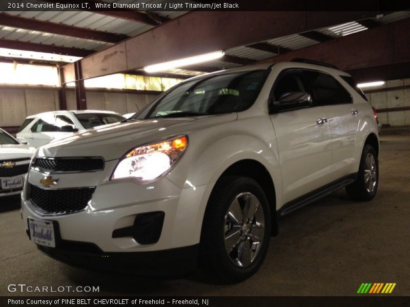 White Diamond Tricoat / Light Titanium/Jet Black 2014 Chevrolet Equinox LT