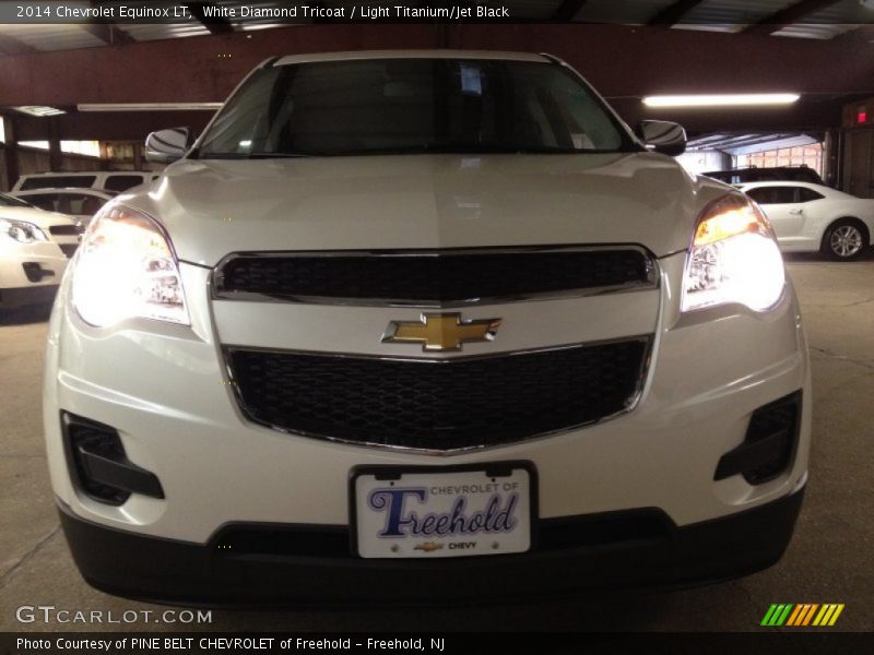 White Diamond Tricoat / Light Titanium/Jet Black 2014 Chevrolet Equinox LT