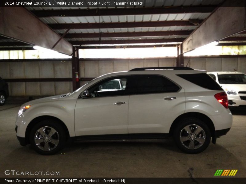 White Diamond Tricoat / Light Titanium/Jet Black 2014 Chevrolet Equinox LT