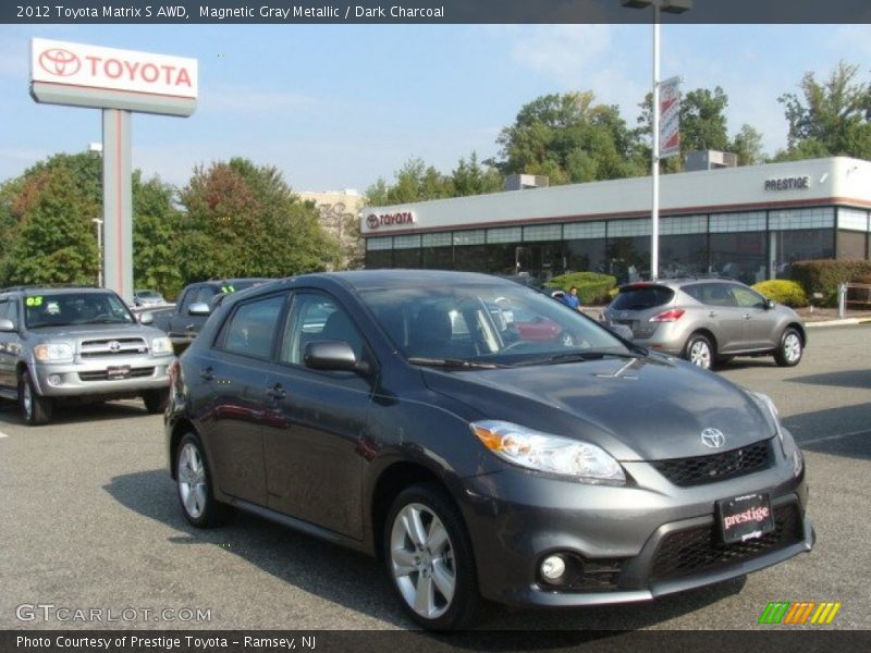 Magnetic Gray Metallic / Dark Charcoal 2012 Toyota Matrix S AWD