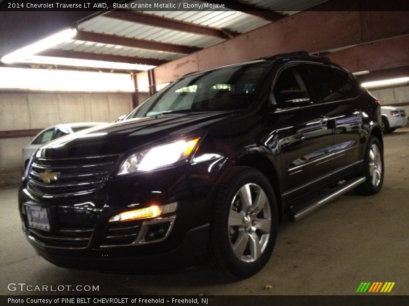 Black Granite Metallic / Ebony/Mojave 2014 Chevrolet Traverse LT AWD