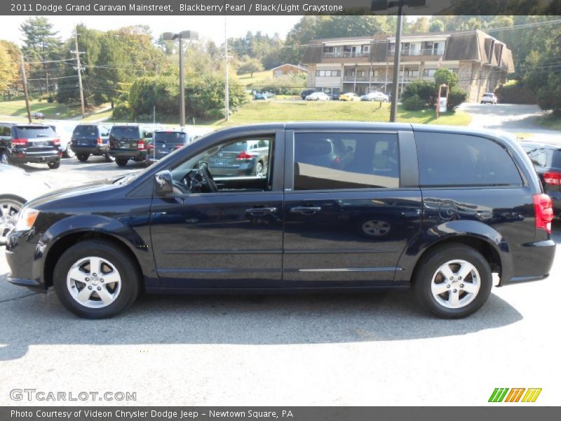 Blackberry Pearl / Black/Light Graystone 2011 Dodge Grand Caravan Mainstreet