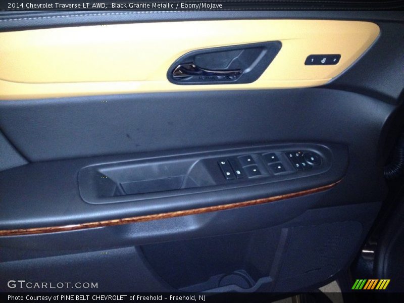 Black Granite Metallic / Ebony/Mojave 2014 Chevrolet Traverse LT AWD