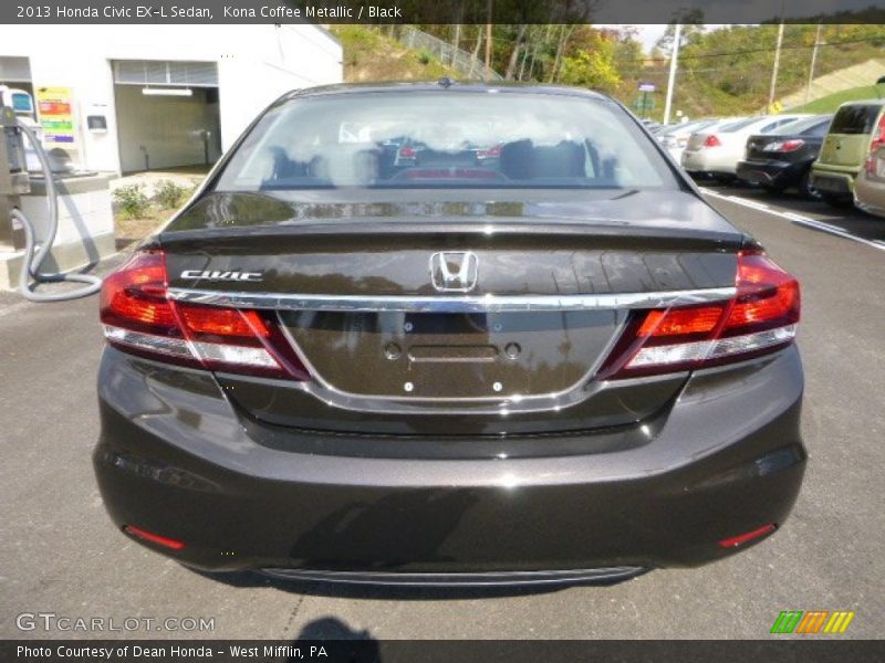 Kona Coffee Metallic / Black 2013 Honda Civic EX-L Sedan