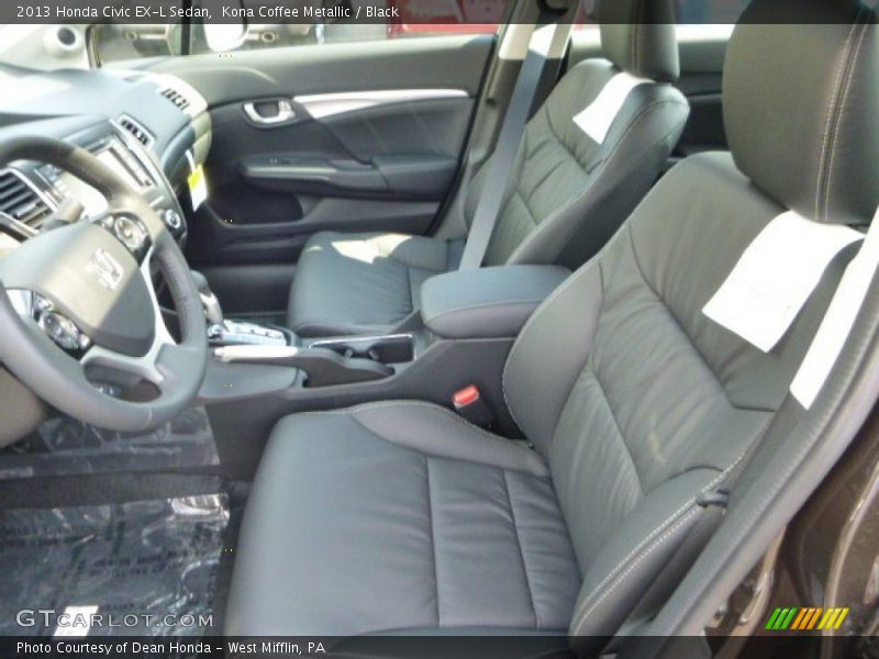 Kona Coffee Metallic / Black 2013 Honda Civic EX-L Sedan