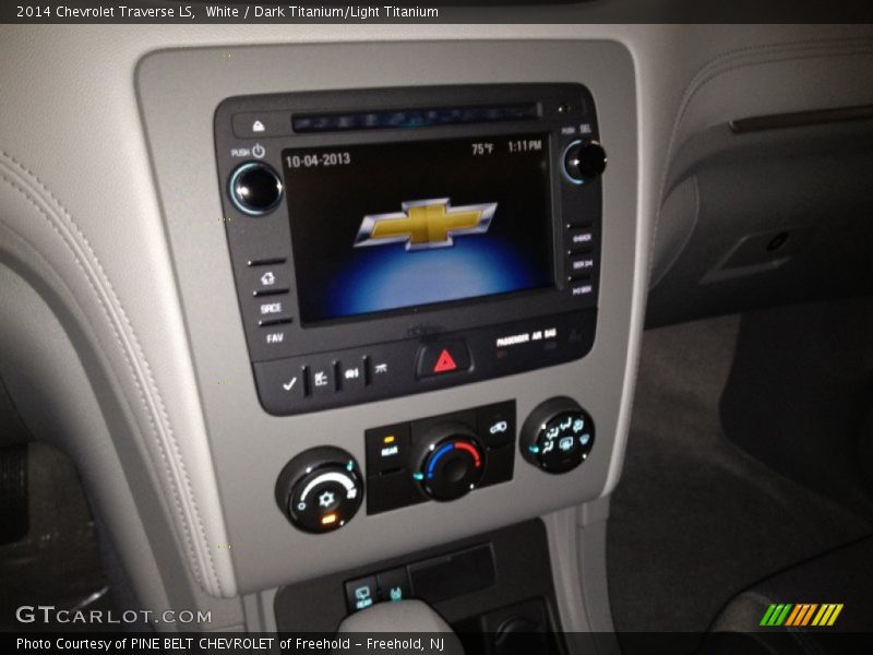 White / Dark Titanium/Light Titanium 2014 Chevrolet Traverse LS