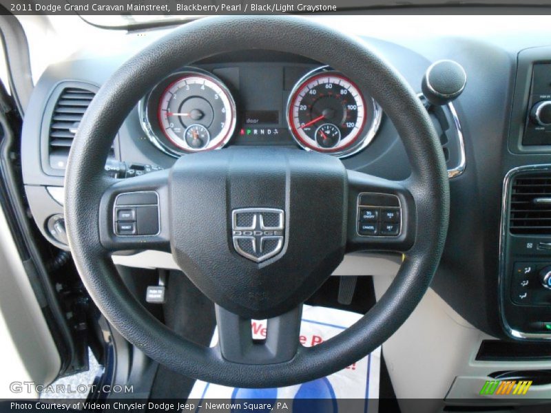 Blackberry Pearl / Black/Light Graystone 2011 Dodge Grand Caravan Mainstreet