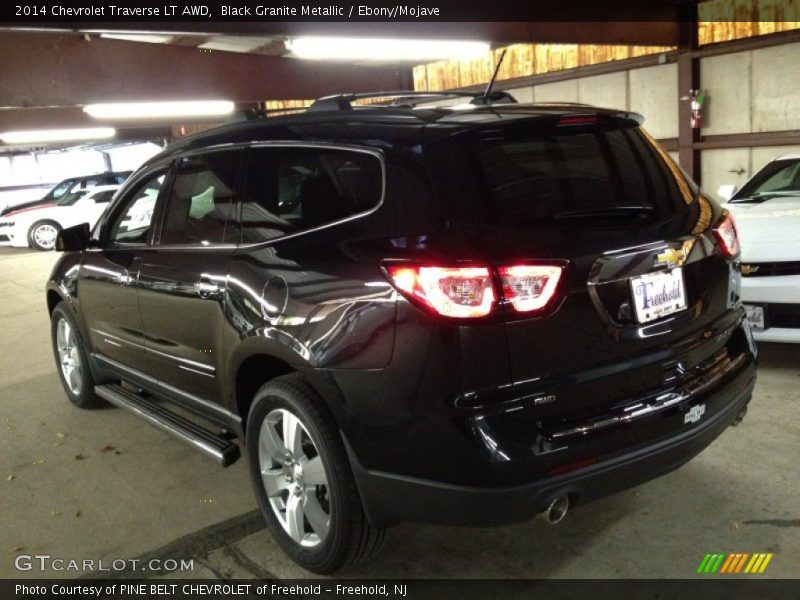 Black Granite Metallic / Ebony/Mojave 2014 Chevrolet Traverse LT AWD