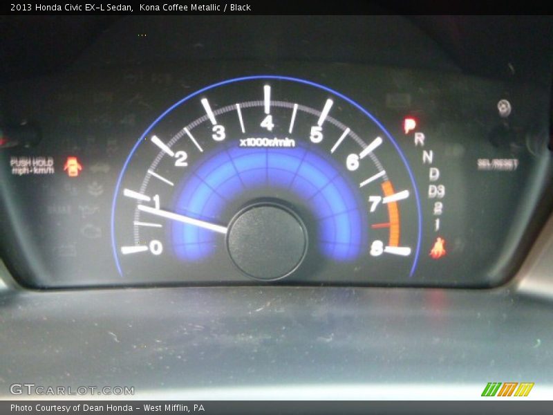 Kona Coffee Metallic / Black 2013 Honda Civic EX-L Sedan