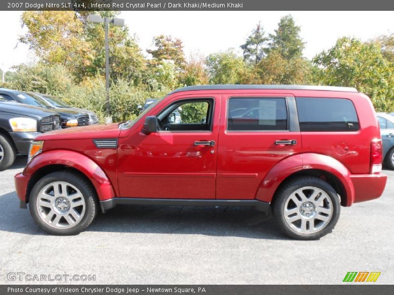 Inferno Red Crystal Pearl / Dark Khaki/Medium Khaki 2007 Dodge Nitro SLT 4x4