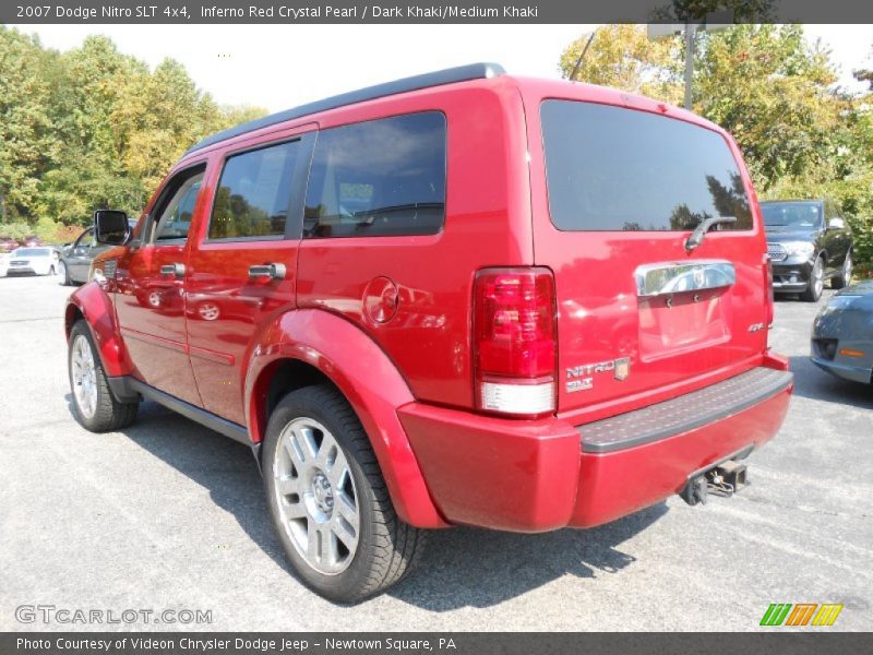 Inferno Red Crystal Pearl / Dark Khaki/Medium Khaki 2007 Dodge Nitro SLT 4x4