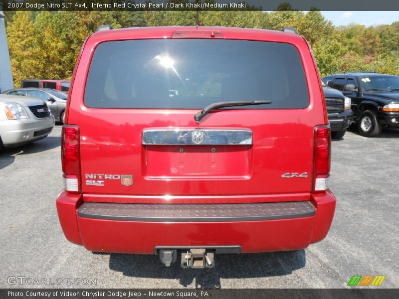 Inferno Red Crystal Pearl / Dark Khaki/Medium Khaki 2007 Dodge Nitro SLT 4x4