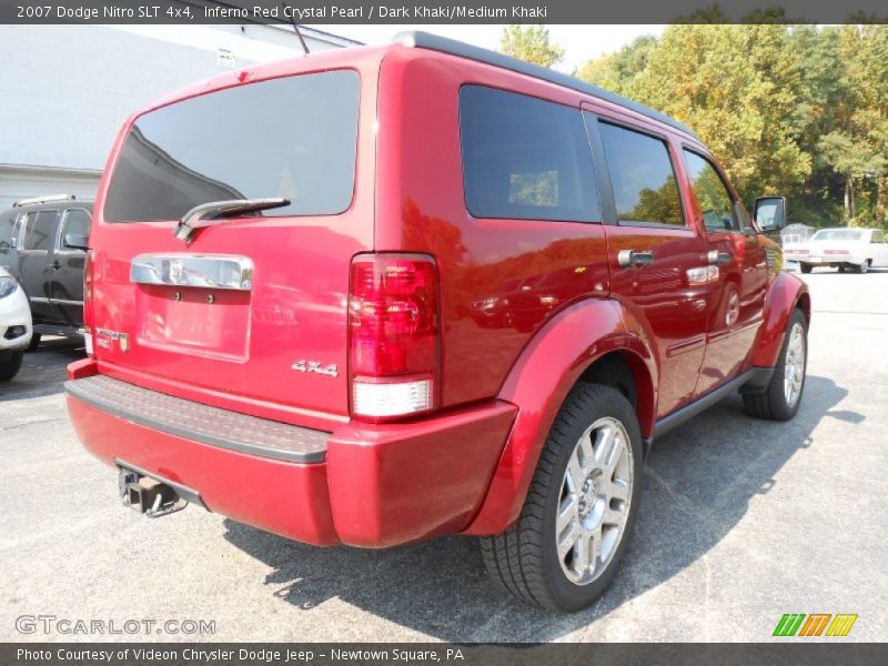 Inferno Red Crystal Pearl / Dark Khaki/Medium Khaki 2007 Dodge Nitro SLT 4x4