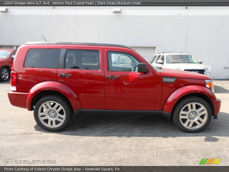 Inferno Red Crystal Pearl / Dark Khaki/Medium Khaki 2007 Dodge Nitro SLT 4x4