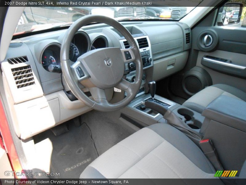 Inferno Red Crystal Pearl / Dark Khaki/Medium Khaki 2007 Dodge Nitro SLT 4x4