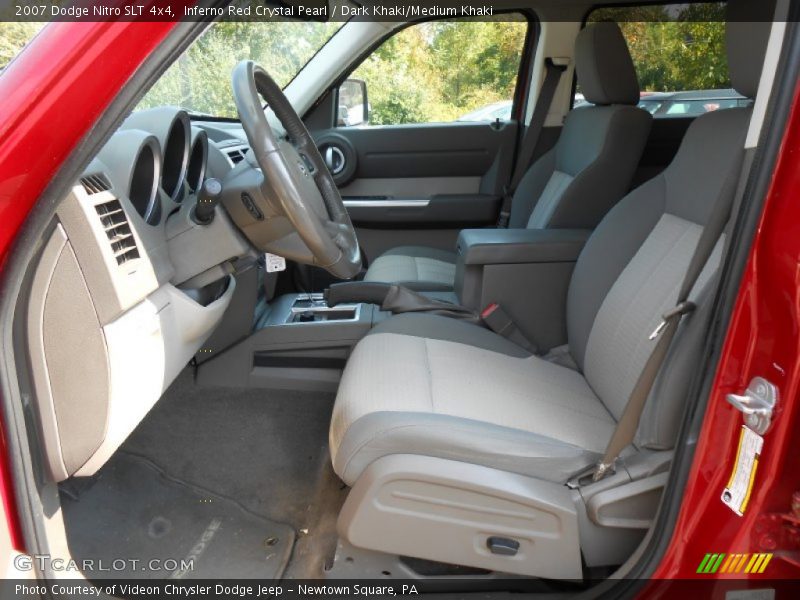 Inferno Red Crystal Pearl / Dark Khaki/Medium Khaki 2007 Dodge Nitro SLT 4x4