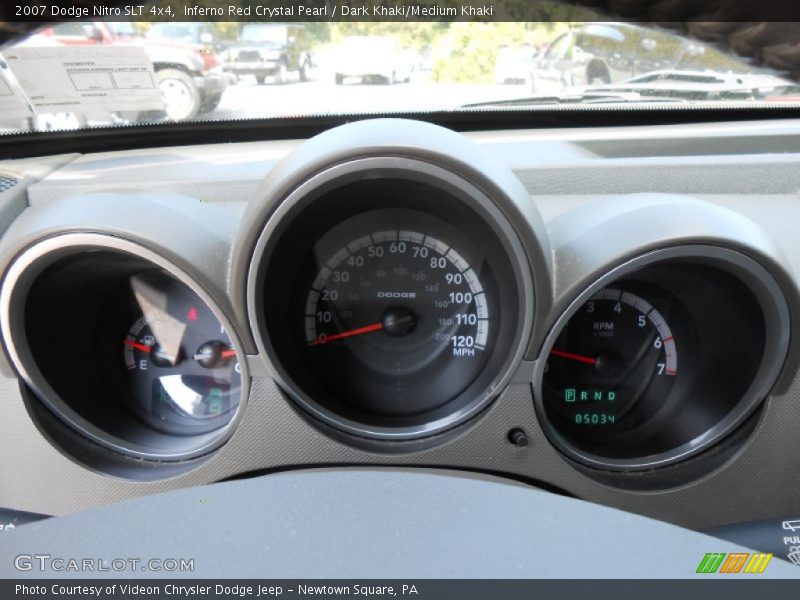 Inferno Red Crystal Pearl / Dark Khaki/Medium Khaki 2007 Dodge Nitro SLT 4x4