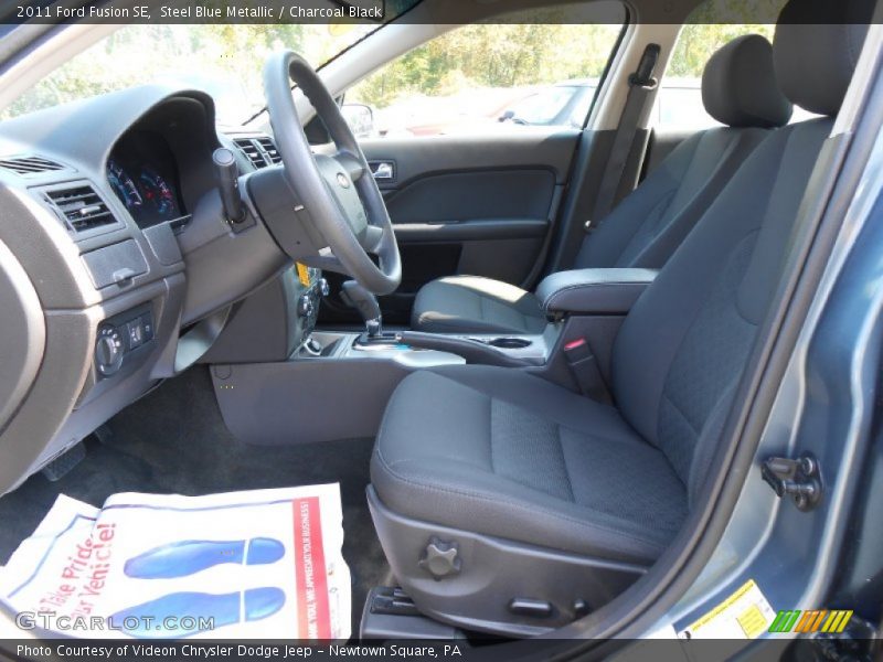 Steel Blue Metallic / Charcoal Black 2011 Ford Fusion SE