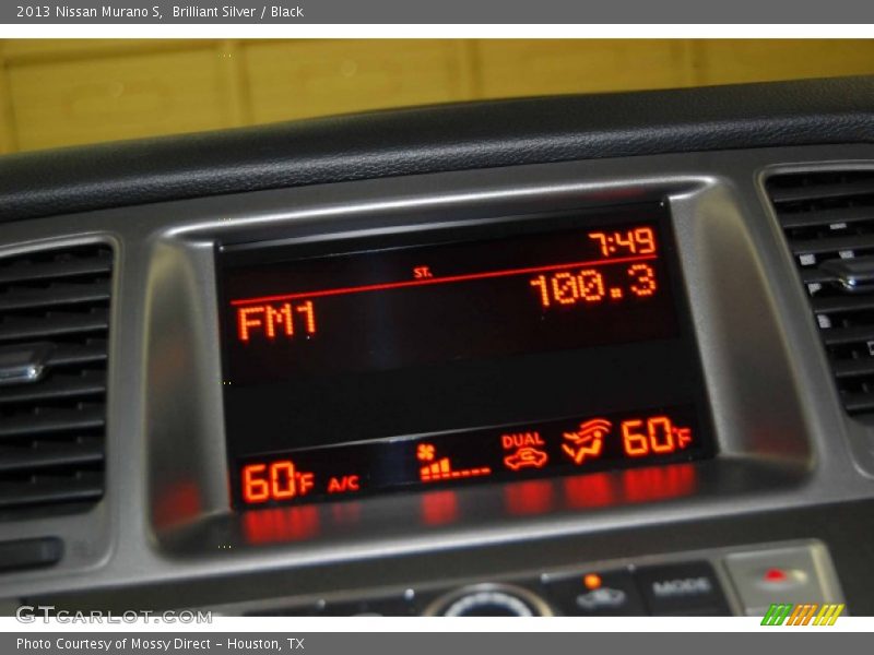 Brilliant Silver / Black 2013 Nissan Murano S