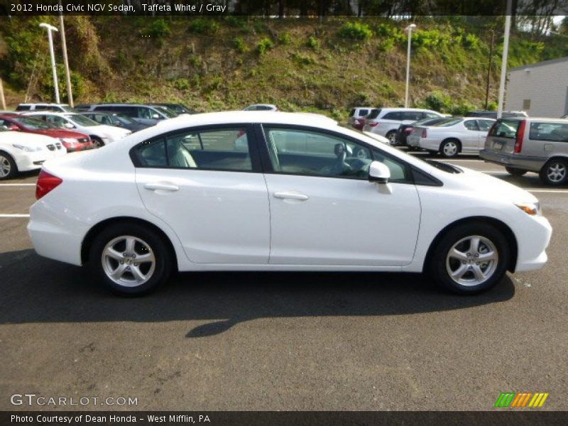 Taffeta White / Gray 2012 Honda Civic NGV Sedan