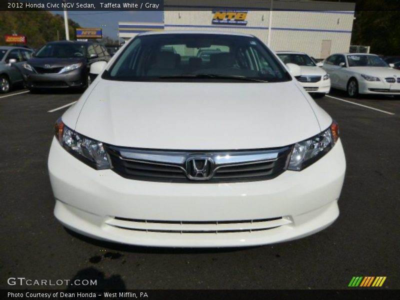 Taffeta White / Gray 2012 Honda Civic NGV Sedan