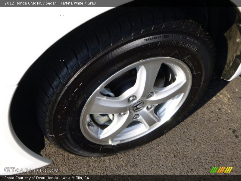 Taffeta White / Gray 2012 Honda Civic NGV Sedan