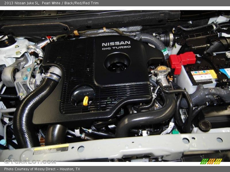 Pearl White / Black/Red/Red Trim 2013 Nissan Juke SL