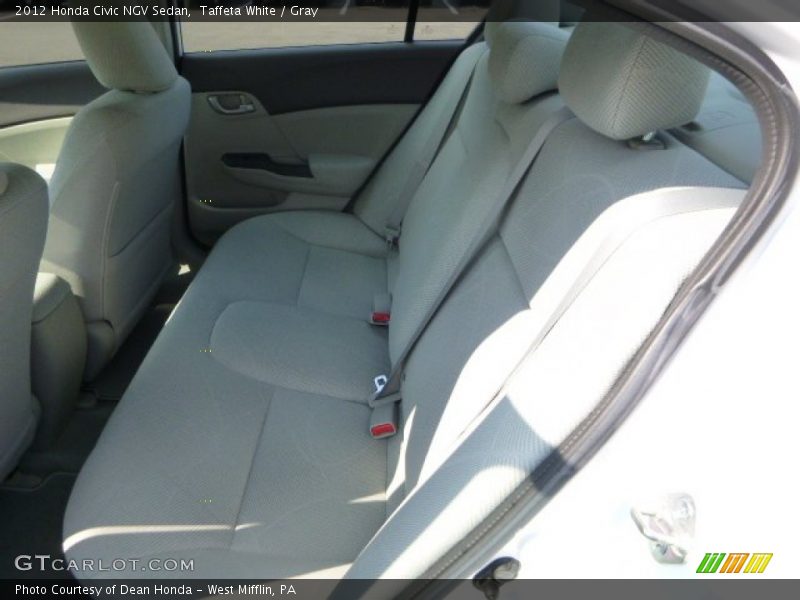 Taffeta White / Gray 2012 Honda Civic NGV Sedan