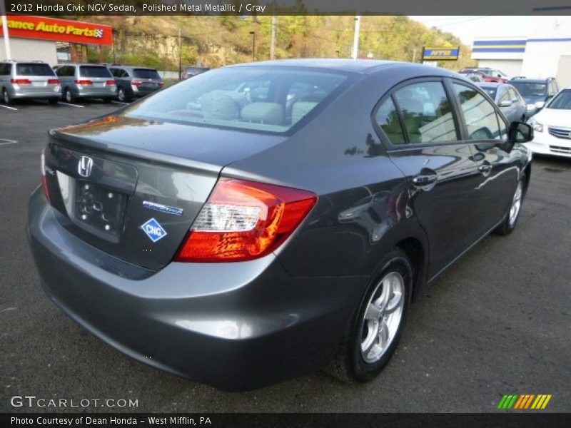 Polished Metal Metallic / Gray 2012 Honda Civic NGV Sedan
