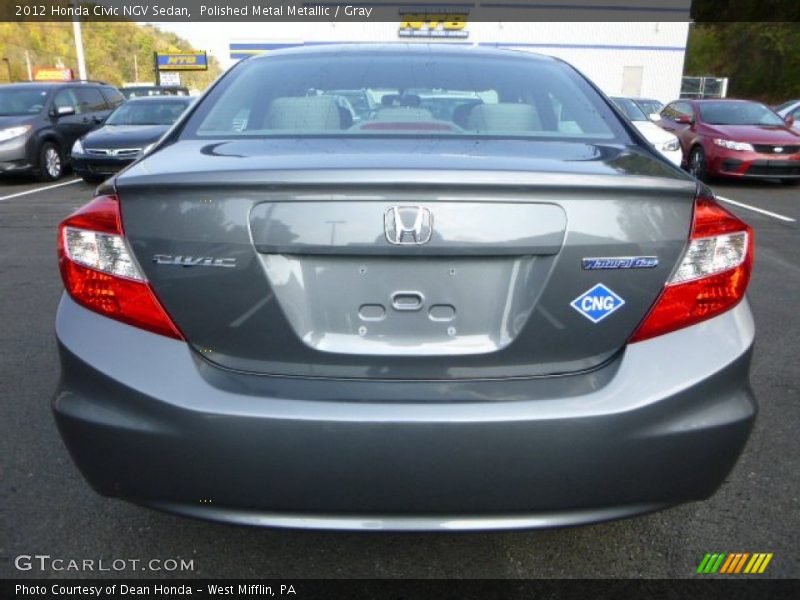 Polished Metal Metallic / Gray 2012 Honda Civic NGV Sedan
