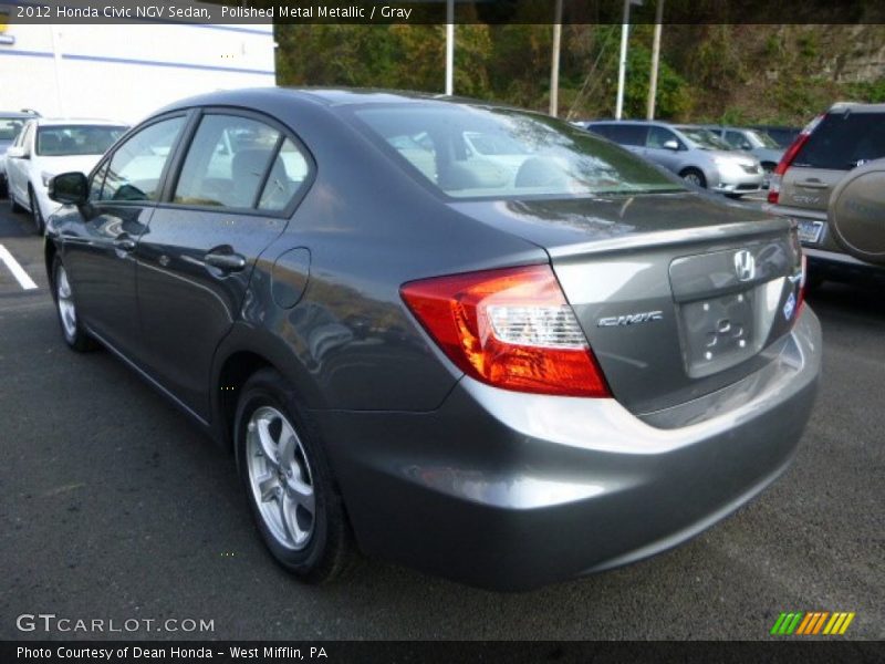 Polished Metal Metallic / Gray 2012 Honda Civic NGV Sedan