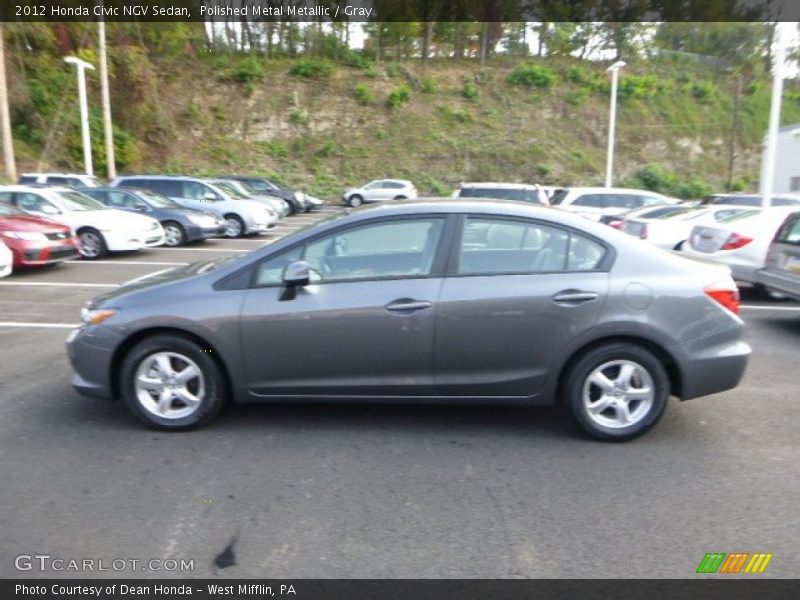 Polished Metal Metallic / Gray 2012 Honda Civic NGV Sedan