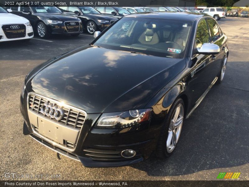 Brilliant Black / Black/Black 2012 Audi S4 3.0T quattro Sedan